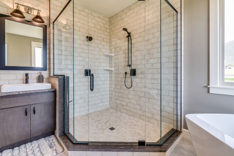 Modern Shower with Glass Enclosure